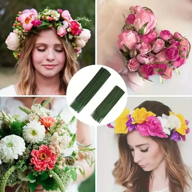 Florist Wreath Supply - 100 Buah Batang Bunga, Batang Bunga