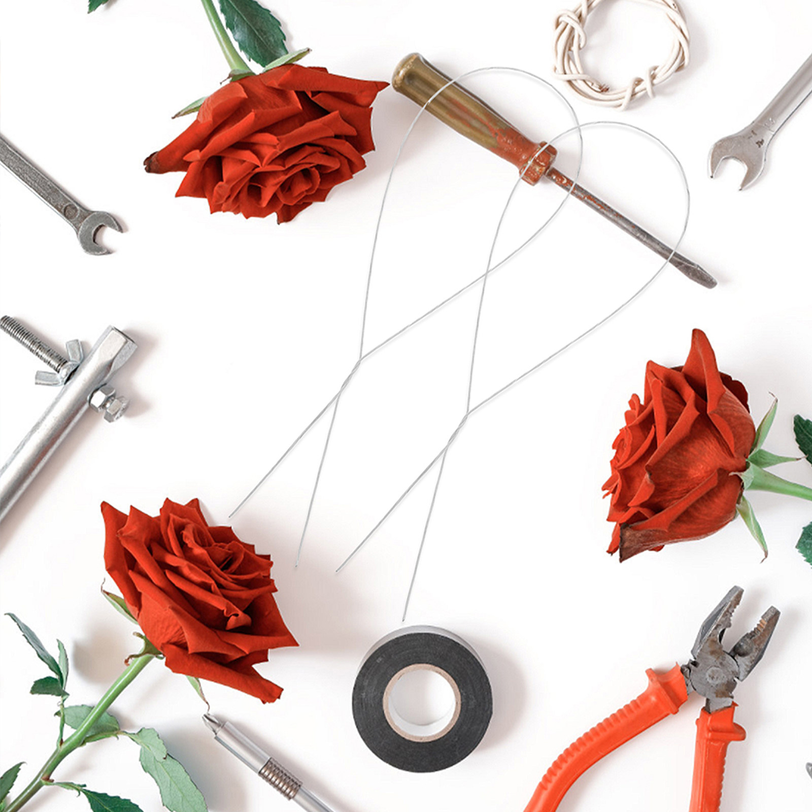 250Pcs Kawat Bunga Mawar Buata - Florist Wreath Supply ulasan dan harga